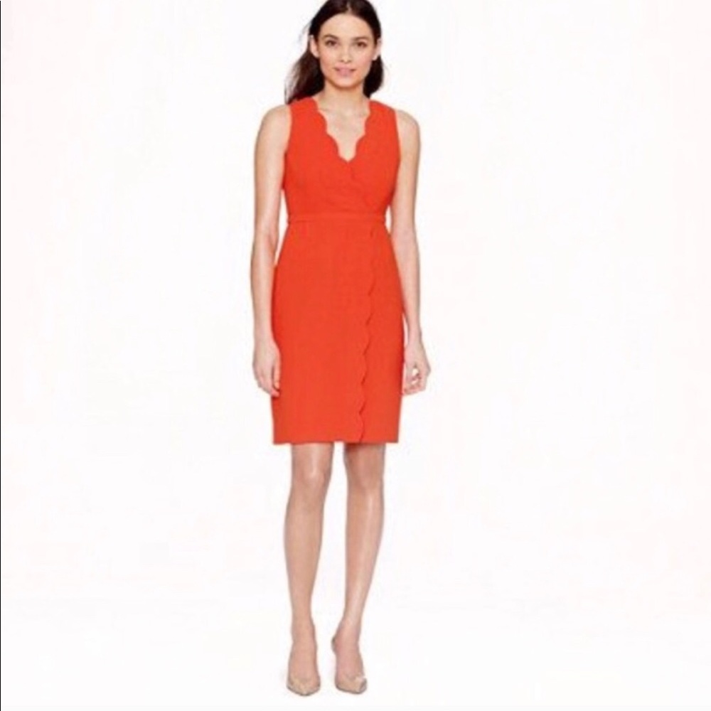 J. Crew Scalloped Dress